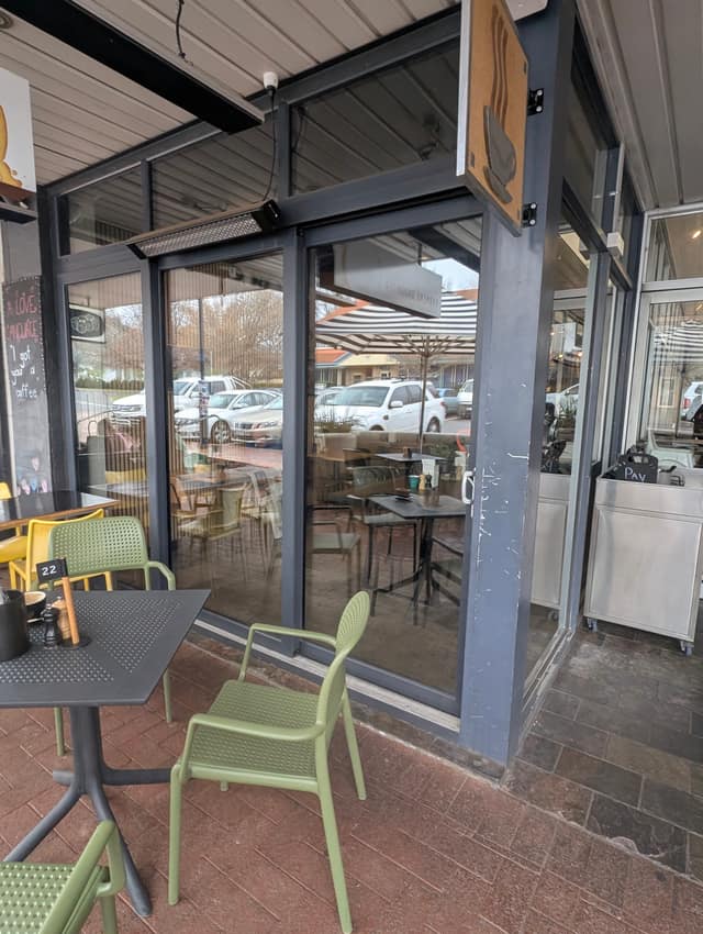 The glass shopfront and entrance to Farmers Daughter